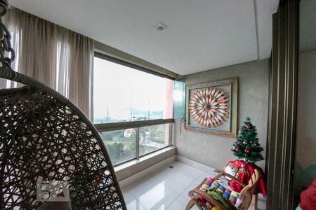 Varanda da Sala de apartamento à venda com 2 quartos, 85m² em Vila Castela, Nova Lima