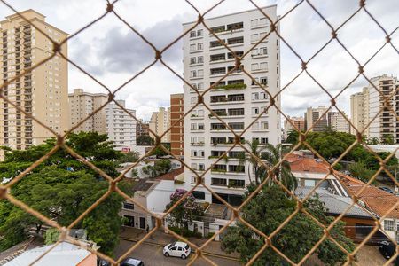 Vista da sacada de apartamento à venda com 4 quartos, 238m² em Cambuí, Campinas
