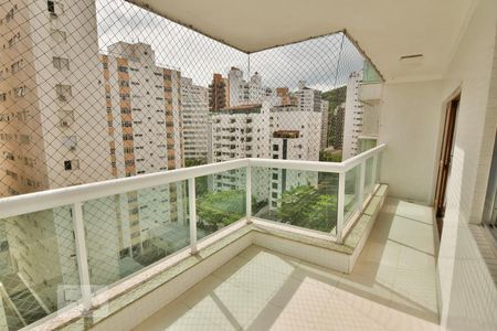 Varanda da Sala de apartamento para alugar com 3 quartos, 142m² em Barra Funda, Guarujá