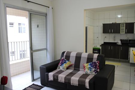 Detalhe sala  de apartamento para alugar com 2 quartos, 87m² em Jardim Las Palmas, Guarujá