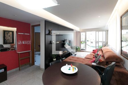 Sala de apartamento à venda com 4 quartos, 136m² em Serra, Belo Horizonte