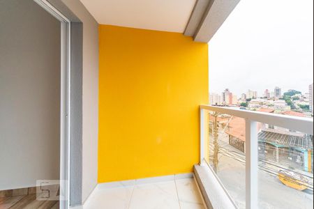 Varanda da Sala de apartamento para alugar com 2 quartos, 50m² em Vila Scarpelli, Santo André