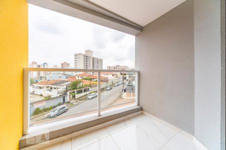 Varanda da Sala de apartamento para alugar com 2 quartos, 50m² em Vila Scarpelli, Santo André