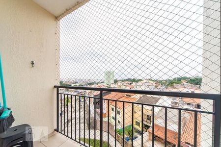 Varanda da Sala de apartamento à venda com 2 quartos, 46m² em Parque João Ramalho, Santo André