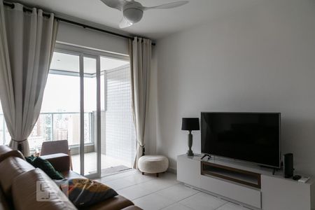 Sala de apartamento para alugar com 2 quartos, 82m² em Gonzaga, Santos