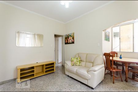 Sala de apartamento para alugar com 1 quarto, 55m² em Boqueirão, Santos