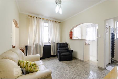 Sala de apartamento para alugar com 1 quarto, 55m² em Boqueirão, Santos