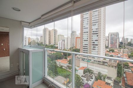 varanda de kitnet/studio para alugar com 1 quarto, 43m² em Cidade Monções, São Paulo