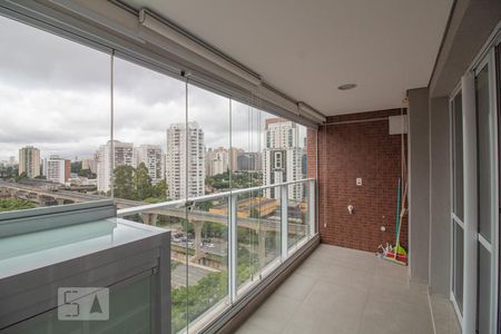 varanda de kitnet/studio para alugar com 1 quarto, 43m² em Cidade Monções, São Paulo