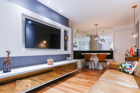 Detalhe Sala de apartamento à venda com 2 quartos, 66m² em Vila Pompéia, São Paulo