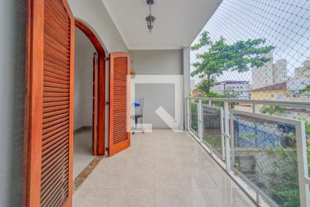Varanda da Suíte 1 de apartamento para alugar com 2 quartos, 158m² em Balneario Cidade Atlantica, Guarujá