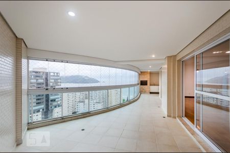 Varanda de apartamento para alugar com 4 quartos, 204m² em Embaré, Santos