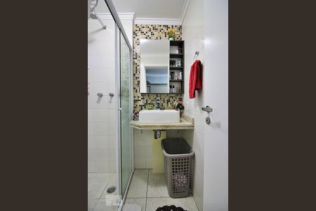 Banheiro da Suíte de apartamento à venda com 3 quartos, 73m² em Nova Petrópolis, São Bernardo do Campo