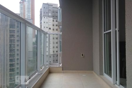 Varanda da Sala de apartamento para alugar com 1 quarto, 40m² em Vila Andrade, São Paulo