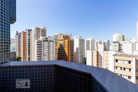 Varanda Quarto de apartamento para alugar com 1 quarto, 50m² em Indianópolis, São Paulo