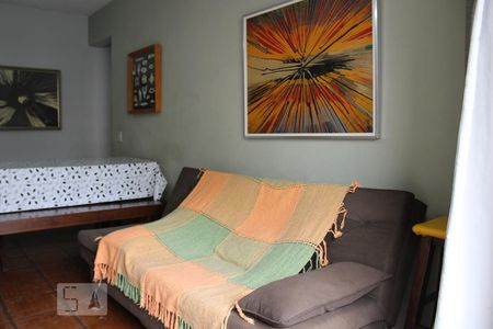 Detalhe Sala de apartamento para alugar com 1 quarto, 65m² em Balneário Cidade Atlântica, Guarujá