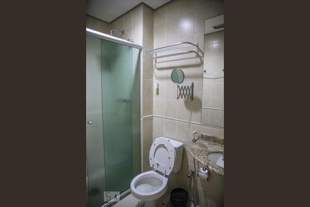 Banheiro de kitnet/studio à venda com 1 quarto, 17m² em Santa Paula, São Caetano do Sul