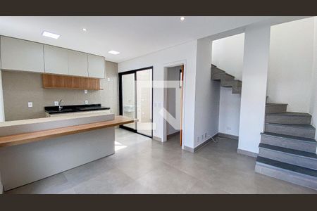 Sala - Sala de Jantar  de casa para alugar com 2 quartos, 62m² em Utinga, Santo André