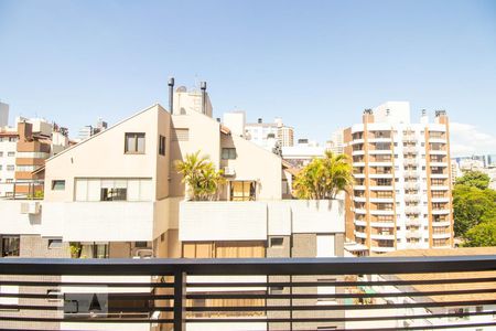 Vista da Sala e Quarto de kitnet/studio para alugar com 1 quarto, 37m² em Petrópolis, Porto Alegre