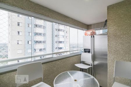 Varanda Gourmet de apartamento à venda com 2 quartos, 67m² em Vila Valparaíso, Santo André