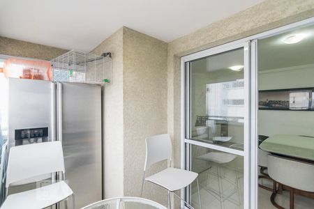 Varanda Gourmet de apartamento à venda com 2 quartos, 67m² em Vila Valparaíso, Santo André