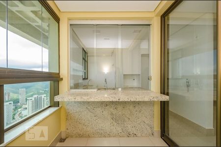 varanda de apartamento à venda com 1 quarto, 53m² em Vila Castela, Nova Lima