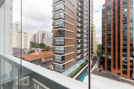 Varanda de kitnet/studio para alugar com 1 quarto, 36m² em Indianópolis, São Paulo