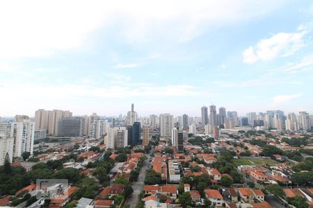 Vista da varanda de apartamento para alugar com 1 quarto, 135m² em Brooklin Paulista, São Paulo