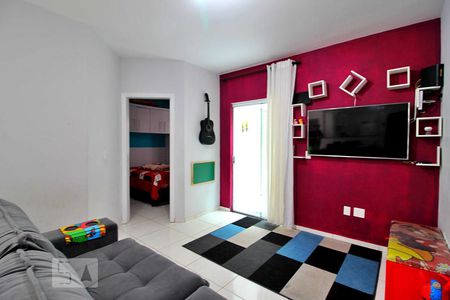 Sala de apartamento à venda com 2 quartos, 69m² em Vila Homero Thon, Santo André