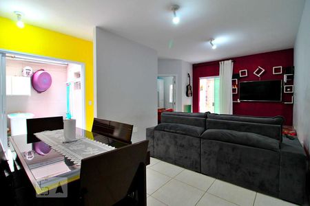 Sala de apartamento à venda com 2 quartos, 69m² em Vila Homero Thon, Santo André