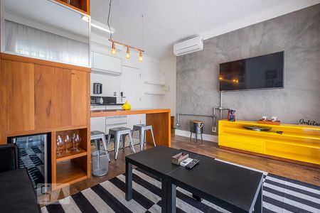 Sala de apartamento à venda com 1 quarto, 48m² em Consolação, São Paulo