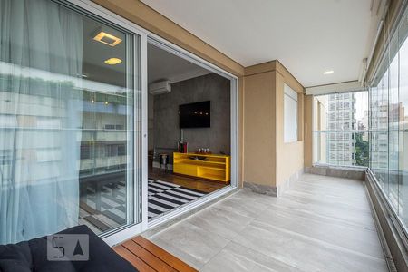 Sala - Varanda de apartamento à venda com 1 quarto, 48m² em Consolação, São Paulo