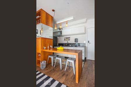 Sala - Cozinha de apartamento à venda com 1 quarto, 48m² em Consolação, São Paulo