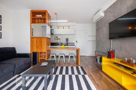 Sala de apartamento à venda com 1 quarto, 48m² em Consolação, São Paulo