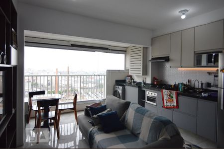 Sala e cozinha de apartamento à venda com 1 quarto, 39m² em Jardim Brasília (zona Norte), São Paulo