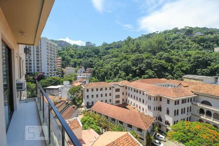 Vista da Varanda de apartamento à venda com 1 quarto, 70m² em Cosme Velho, Rio de Janeiro
