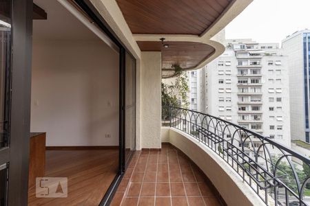 Varanda da Sala de apartamento à venda com 4 quartos, 142m² em Itaim Bibi, São Paulo