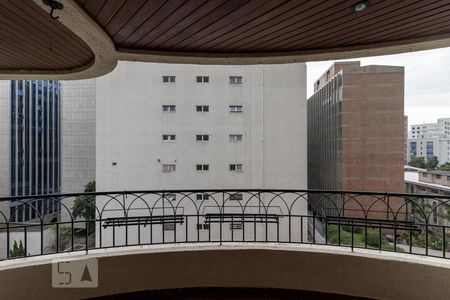 Varanda da Sala de apartamento para alugar com 4 quartos, 142m² em Itaim Bibi, São Paulo