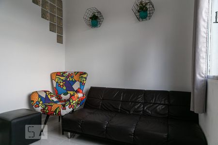 Sala de apartamento para alugar com 1 quarto, 35m² em Ponta da Praia, Santos