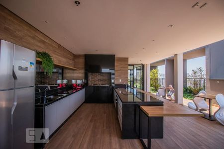 Área Comum - Espaço Gourmet de kitnet/studio para alugar com 1 quarto, 27m² em Mirandópolis, São Paulo