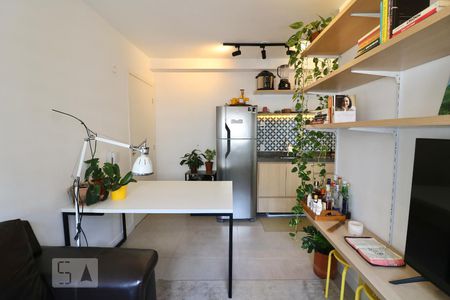 Sala de apartamento para alugar com 1 quarto, 25m² em Bela Vista, São Paulo