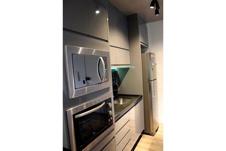 Cozinha de apartamento à venda com 2 quartos, 49m² em Vila Marieta, Campinas