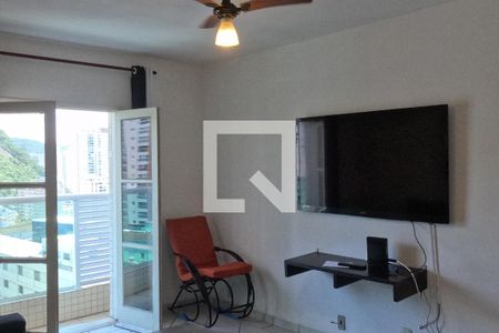 Sala  de apartamento para alugar com 1 quarto, 66m² em José Menino, Santos