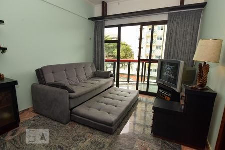 Sala de apartamento para alugar com 1 quarto, 42m² em Loteamento João Batista Julião, Guarujá