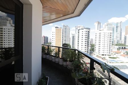 Varanda da Sala  de apartamento à venda com 4 quartos, 160m² em Vila Regente Feijó, São Paulo