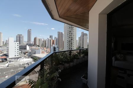 Varanda da Sala  de apartamento à venda com 4 quartos, 160m² em Vila Regente Feijó, São Paulo