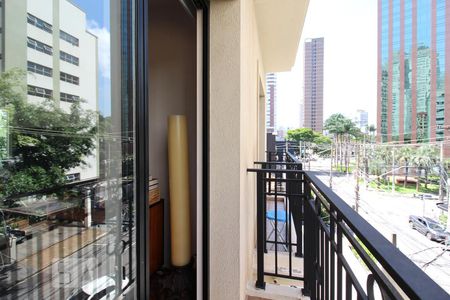 Varanda da Sala de apartamento para alugar com 1 quarto, 42m² em Itaim Bibi, São Paulo