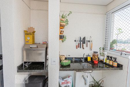 Varanda da Sala de apartamento para alugar com 2 quartos, 64m² em Vila Mangalot, São Paulo