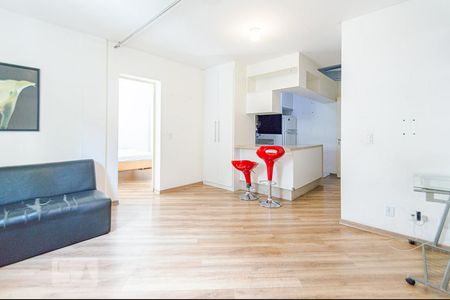 Sala de apartamento à venda com 1 quarto, 50m² em República, São Paulo