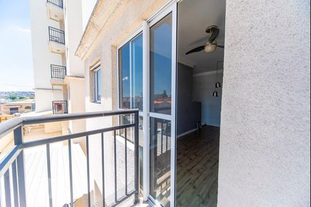 Varanda da Sala de apartamento para alugar com 2 quartos, 54m² em Vila Homero Thon, Santo André